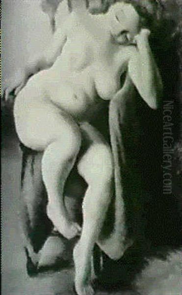 Nude In Armchair - view 1