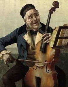 The Cellist by F Avito