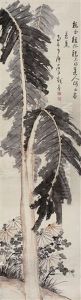 Chrysanthemum And Banana Trees by Gao Fenghan