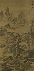 Traversing The Stream With A Crane by Gao Jian