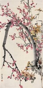 Plum And Mum by Gao Jianfu