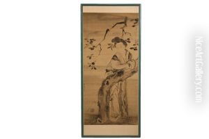 Portrait Of An Aristocratic Woman Leaning On A Cherry Tree Portrait Of An Aristocratic Woman Leaning On A Cherry Tree