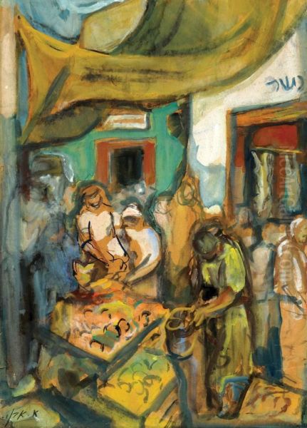 Figures In A Souk - view 1