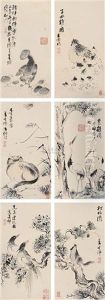 Flowers And Birds (+ 5 Others; 6 Works) by  Gao Qipei