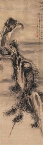 Pine And Stone by  Gao Qipei