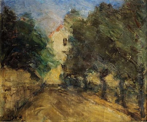Wooded Path And House - view 1
