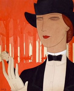 Art Deco Woman (riding Out)