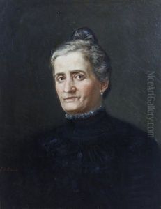 Portrait Of A Woman In A Black Dress