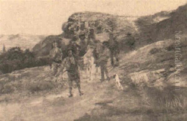 Campesinos Caminando Por Un Sendero - view 1