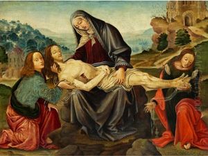 Beweinung Christi Mit Dem Evangelisten Johannes Und Maria Magdalena