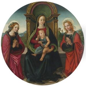 The Madonna And Child Enthroned With Saints Mary Magdalene And Catherine