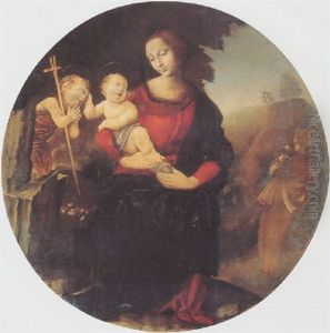Madonna And Child With Saint John by Raffaelino del Garbo
