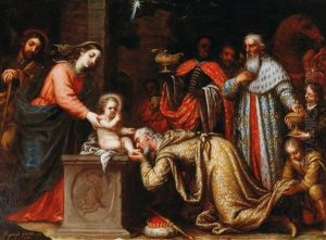 The Adoration Of The Magi by Josef Garcia el Hidalgo