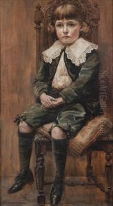 Garcia Retrato De Nina by Antonio Garcia Y Mencia