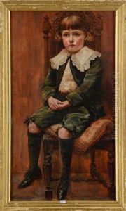 Portrait D'un Jeune Garcon Assis by Antonio Garcia Y Mencia