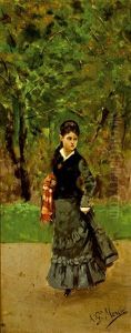 Paseando Por El Jardin by Antonio Garcia Y Mencia