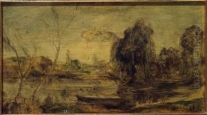 Paesaggio Fluviale by Vittorio Avondo