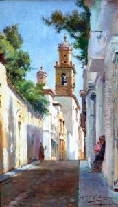 Callecita De Sevilla by Manuel Garcia y Rodriguez