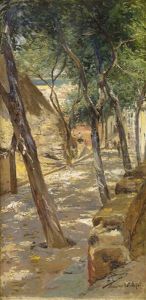 El Mar Desde El Barrio Alto, Sanlucar by Manuel Garcia y Rodriguez