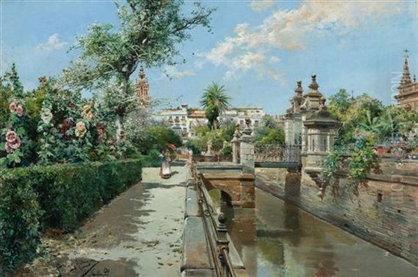 Der Wassergraben Neben Der Universitat Von Sevilla - view 1