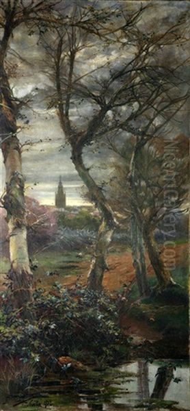 Paisaje Del Rio Con Sevilla Al Fondo - view 1