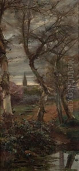 Paisaje De Rio Con Sevilla Al Fondo - view 1
