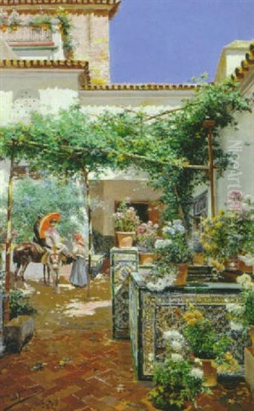 View Of A Garden In Seville - view 1