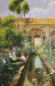 Jardines Del Alcazar by Manuel Garcia y Rodriguez
