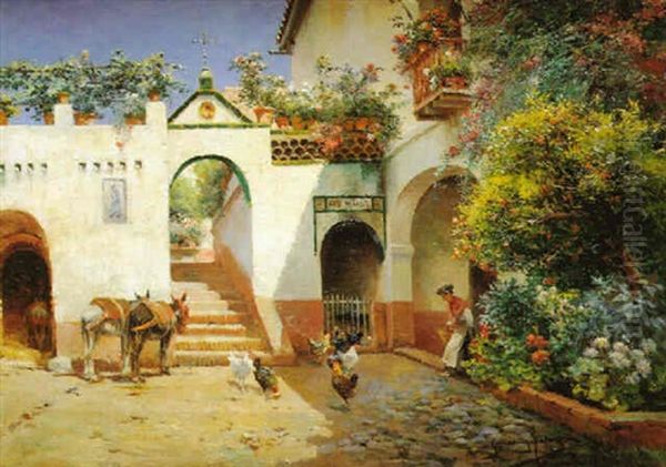 Patio Andaluz Con Burros - view 1