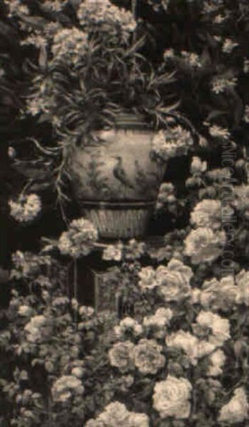 Still Life Of Roses And Carnations - view 1