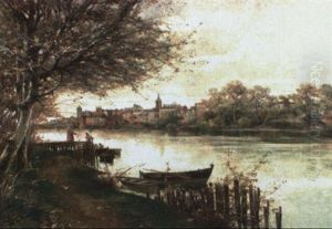 Triana A Orillas Del Guadalquivir, Sevilla by Manuel Garcia y Rodriguez