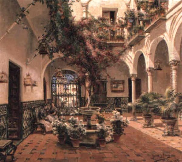 An Interior Patio, Seville - view 1