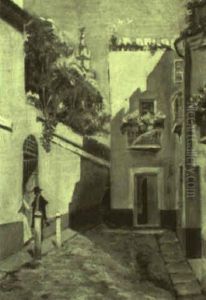 El Barrio De Santa Cruz Sevilla by Manuel Garcia y Rodriguez