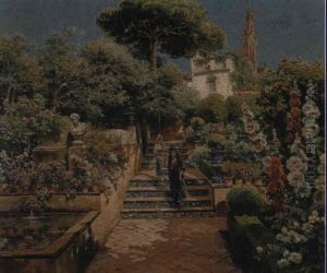 El Parque De Maria Luisa, Sevilla by Manuel Garcia y Rodriguez