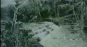 The Waterfall by Manuel Garcia y Rodriguez