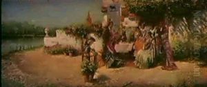 Fiesta A Orillas Del Guadalquivir by Manuel Garcia y Rodriguez
