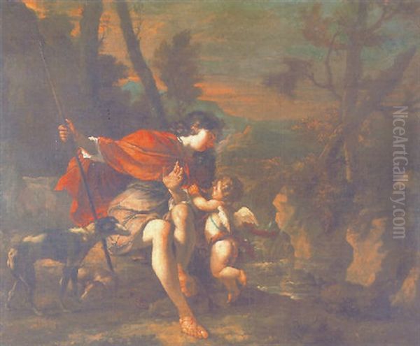 Narcisse Dans Un Paysage - view 1