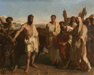 Cincinnatus Recevant Les Deputes Du Senat by Jean-Baptiste Gardel