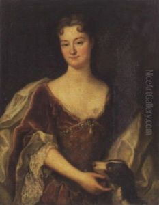 Portrat Maria Catharina Effinger Von Wildegg-von Diessbach Mit Hund