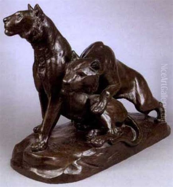 Deux Lionnes - view 1