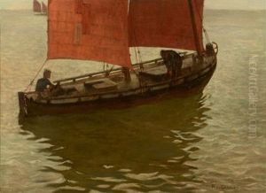 Voilier Aux Deux Marins by Raoul du Gardier