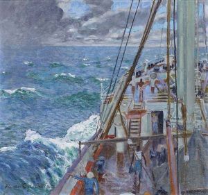 Paquebot Dans La Mousson, Ocean Indien