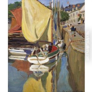 Bateaux Au Port by Raoul du Gardier