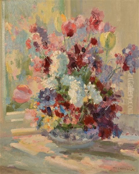 Summer Flowers On A Windowsill - view 1