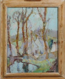 Spring Morning, Lamorna by Stanley Horace Gardiner