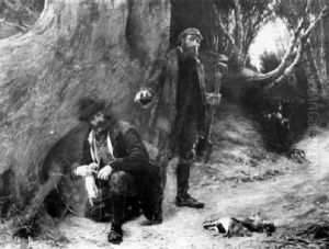 Rabbiting by William Biscombe Gardner