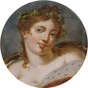 Mythologische Figur. Kopf Einer Jungen Frau