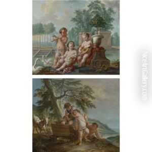 Allegory Of Summer (+ Allegory Of Fall; Pair)