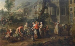 Le Marche Aux Legumes by Jan Anton Garemyn