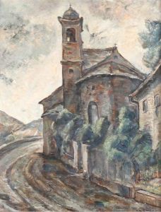 Veduta Di Chiesa by Alfredo Ubaldo Gargani